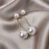 Presilhas de Orelha para Mulheres Sem Orelhas Furadas, Brincos de Luxo Leve e de Alta Qualidade, Ganchos de Orelha com Franjas Longas Indolores, Acessórios de Orelha de Pérola de Estilo Simples e Minimalista