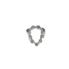 Anillo Exagerado Hueco de Moda para Mujer Moda Europea y Americana Hip-Hop Anillo Abierto Versátil Índice de Celebridad de Internet Anillo Tendencia