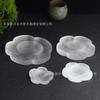 Tazón de Yeso Marroquí Natural Adornos de Tazón Flor de Ciruelo Yeso Blanco Puerta de la Luz Decoraciones para el Hogar Adornos