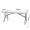 Mesa plegable para exteriores, Mesa para puesto de mercado nocturno, Mesa larga simple para conferencias, Mesa plegable portátil para el hogar, Mesa de plástico