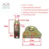Rueda de Polea de Ranura en U de 2 pulgadas para Puerta Corredera Cable de Acero Rueda de Ranura de 2.5 pulgadas Rueda Motriz Rueda de Pista Rueda de Hierro Acero al Carbono Ciudad de Nantong