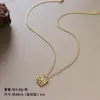 Nova Moda Europeia Americana Versátil Transfronteiriça Azul Pedra Natural Contas Colar Luxo Leve Nicho Simples Corrente da Clavícula Joia