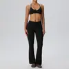 Conjunto de Yoga Sexy Europeo y Americano Secado Rápido Sujetador Deportivo de Doble Cara Pantalones Largos Levanta Glúteos Conjunto de Fitness 62767+52338