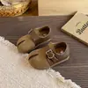 Zapatos Birkenstock Retro de Piel Sintética con Dedos Divididos de Cobertura Total para Mujer Otoño 2026 Nuevos Zapatos Planos de Moda Versátiles con Correa de Hebilla Única Mary Jane