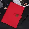 Caderno de Negócios A5 Personalizado com Folhas Soltas Atacado Fivela Couro Bloco de Notas para Reunião Registro de Reunião de Trabalho Papelaria