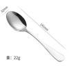 Cuchara Apuntada de Acero Inoxidable, Cuchara Redonda, Cucharilla de Té, Café Nido de Pájaro, Cucharilla Pequeña para Miel, Cuchara de Recuerdo, Logo Láser