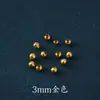 Espaçadores de Rodinha Banhados a Ouro 24K, Peças Espaçadoras Lisas, Acessórios para Joias DIY Feitos à Mão, Contas para Pulseira Colar, Conserva a Cor