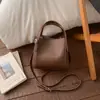 Bolso Cubo de Alta Apariencia Elegante 2026, Bolso Cesta, Bolso de Mano Informal de Nicho Moda Coreana, Bolso Cruzado para Viajar al Trabajo