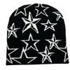Gorro de punto con estrella de cinco puntas transfronterizo nuevo para hombre y mujer, mismo jacquard, gorro de lana popular hip hop, deportes al aire libre, moderno, frío