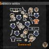 En Stock con Licencia Oficial Haikyuu!! Stickers Versión Q Escuela Secundaria Karasuno Stickers Decorativos Dibujo Animado Creativo