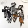 Goma para el pelo de espiga estilo perezoso con lazo y cinta elegante, accesorio para el pelo estilo coreano para mujer