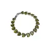 Pulsera con Cierre de Gota de Agua en Forma de Corazón de Zircón, Pulsera de Lujo Ligero de Gama Alta, Joyería Dulce y Versátil Estilo Commuter para Mujeres