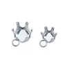 Colgante con Hebilla de Garra de Diamante Acero Inoxidable Accesorios para Joyería DIY Accesorios Incrustados con Diamante Brillante Materiales Hechos a Mano Colgante Dorado que Conserva el Color