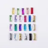 Cristal de Vidrio K9 Rectangular con Pedrería Cosida a Mano de Fondo Plano y Doble Agujero, Accesorios Hechos a Mano de Alta Calidad para Vestidos de Novia DIY