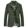 Suministro de Fábrica Traje de Algodón para Hombre Tallas Grandes Primavera y Otoño Chaqueta Casual con Solapa Traje 817 Versátil Simple Casual