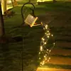 2025 Nueva Botella de Agua Solar Transfronteriza con Luz, Luz de Ducha de Agua Corriente de Hierro Forjado, Luz Decorativa para Paisaje de Jardín al Aire Libre en el Patio