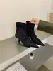 2026 Nuevas Botas Cortas Adelgazantes Simples de Otoño Punta Fina Tacón de Aguja Moda Cómodas para Viajar Cremallera Trasera Botas Cortas Mujer