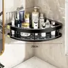 Estante de Esquina para Baño, Instalación sin Taladro, Exclusivo para Ventas Transfronterizas, Estante de Almacenamiento de Pared para Baños, Soporta Etiquetado Gratuito