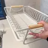 Escurridor de platos de cocina, organizador de tazones y platos, estante de almacenamiento para palillos y tazas, escurridor, cesta de almacenamiento, soporte de exhibición para el hogar