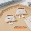 Broche de Pelúcia Desenho Animado Fofo de Bolinho Buns Pingente para Bolsa de Menina Estudante Acessórios Decorativos para Sapatos e Meias
