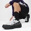 Tênis de Corrida Cross-Country de Couro para Outono e Inverno, Sapatos de Caminhada Masculinos Antiderrapantes e Repelentes à Água, Tênis Esportivos Casuais Urbanos para Exterior em Estoque