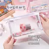 Estuche Transparente de Dibujos Animados al por Mayor Estudiante Bolsa de Almacenamiento de Gran Capacidad Simple Estudiantes de Secundaria Bolsa Japonesa para Cosméticos Alto Valor de Color
