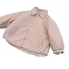 Ropa de Invierno de Algodón para Niños Elegante Camisa Acolchada con Cuello de Solapa para Bebé Chaqueta Abrigo de Algodón para Niños y Niñas