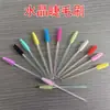 Cepillo para Pestañas con Mango de Cristal, Peine para Pestañas con Mango Sólido, Cepillo Espiral para Cejas, Paquete de 50, Herramienta Rizadora de Pestañas, Multicolor