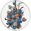 Insignias Periféricas de Zootopia 2, Insignias de Hojalata, Llaveros de Espejo Redondo Pequeño, Accesorios de Colgante Lindos