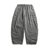 Yidao Vintage Outono 2026 Novidades Calças de Trabalho Leves Unissex Marca Tendência Americana Soltas Paratrooper Secagem Rápida Calças de Perna Larga