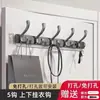 Ganchos de porta na cor grafite, atacado do fabricante, ganchos para roupas em portas de quarto, cabides para portas de dormitório, não requer furar