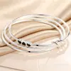 Pulsera de cobre blanco plateado de tres vidas color gota amor pulsera de tres anillos pulsera de mujer moda pulsera de mujer joven de moda