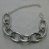 Colar de Corrente de Metal Exagerado para Homens e Mulheres, Marca de Moda de Rua, Hip-Hop, Tendência, Único, Estiloso, Pulseira Ultra-Grossa, Estilo Minimalista