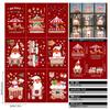 Gnomo Navideño Transfronterizo Pegatinas Estáticas para Vidrio Muñeco de Nieve Pegatinas de Atmósfera para Ventanas de Centros Comerciales Decoraciones Festivas