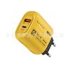 Cargador A C de dedo amarillo 5v2a cabezal de carga rápida es adecuado para carga de viaje de pared para teléfono móvil Apple Android