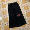 American Retro hiphop Nova Primavera Estilo Hip-hop Marca da moda Jeans Reto Solto Calças Cropped de Perna Larga Casual