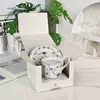 Estilo Europeo Lujo Ligero Moda Serie de Encaje de Hierba Tang Plato de Cena Occidental Exquisito Hueso de China Tazón para Fideos Vajilla Plato de Frutas para Uso Comercial y Doméstico