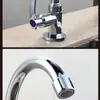 Grifo de Cocina Universal Giratorio Tubo Único Fregadero Fregadero Purificador de Agua Balcón Acero Inoxidable Grifo de Agua Fría Única
