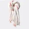 Bufanda para Mujer, Nuevo Estilo Otoño e Invierno 2025, Patchwork, Engrosada, Longitud Extendida, Moderna, Versátil, Calentador de Cuello para Estudiante, Estilo Coreano, Sencilla, Estilo de Pareja