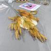 Nova simulação de ouro melalene flor de plástico decoração de auditório de casamento arranjo de flores novo estilo chinês estilo mori pequeno fresco outono verde plantio