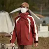 Chaqueta Desmontable a Prueba de Frío Tres en Uno para Hombre, Traje de Esquí de Dos Piezas para Mujer, Chaqueta Deportiva Casual para Exteriores
