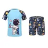 Traje de baño para niños Niños Verano Bebé Protección solar Secado rápido Dividido Bañador Niños Niños Mediano y Grande Niños Lindo Conjunto de Equipo