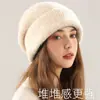 Gorro de Lana Tejida Nuevo Invierno 2026, Cálido y de Tacto de Alta Gama, Gorro para Mujer de Gran Circunferencia de Cabeza