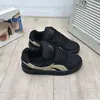 Transpirables Cómodos de Suela Gruesa Casual Versátiles Nuevos Primavera/Verano 2026 Zapatillas de Plataforma Negras que Aumentan la Altura para Mujer