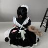 Vestido Coelho Quente traje secundário de empregada japonesa Lolita vazado uniforme cheongsam chinês sexy 8662
