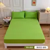 Conjunto moderno minimalista de lençol de cor sólida para cama de solteiro, três peças para comércio exterior, inclui um lençol de solteiro, uma fronha de solteiro e um protetor de colcha