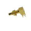 Conector coaxial RF SSMC hembra de conexión micro roscada en ángulo SSMC-C-KW-1.5 el rendimiento eléctrico es excelente.