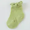Calcetines para Niños, Calcetines de Malla Fina de Verano para Bebés, Calcetines con Borde de Volantes para Niñas, Calcetines de Encaje Transpirables y Cómodos