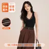 Chaleco Cálido de Grafeno para Otoño e Invierno para Mujer con Sujetador Integrado, Calefactable, Forro Polar, Adelgazante, Prenda Base
