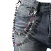 Corrente de Cintura Punk Hip-Hop Transfronteiriça Europeia e Americana Acessórios Corrente Corporal de Bola Totalmente Diamantada de Alta Qualidade Corrente para Jeans Corrente de Amizade Masculina e Feminina